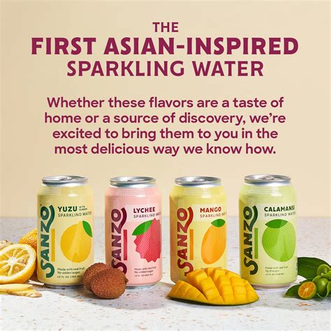 Buy Sanzo Flavored Sparkling Water Variety Pack - 12-Pack - Calamansi ...