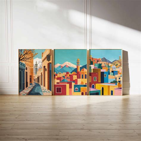 Buy Set of 3 Tehran Poster Set, Vintage Tehran Art Set, Tehran Poster ...