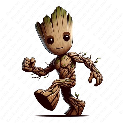 Groot Clipart, Groot Png, Guardians of Galaxy Png, Transparent Design ...
