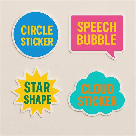Die cut Size Sticker– impressioncart