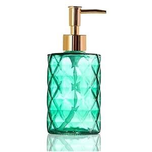 HAPPY BORN Liquid Soap Dispenser Made of Glass and Stainless Steel ...