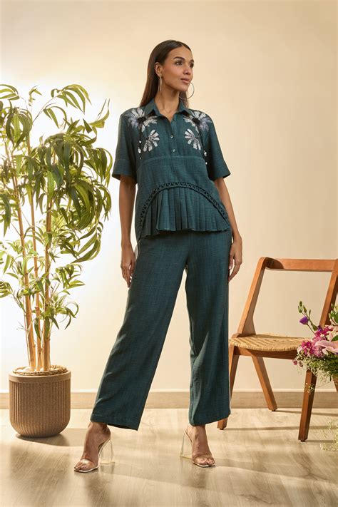 Dark Moss Coord Set – Babita M