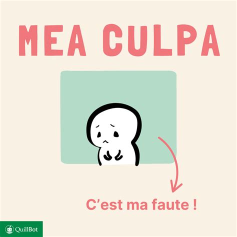 Mea culpa | Définition