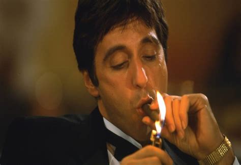 Poster Al-Pacino-Cigars-Lighter-Scarface-Smoking-Tony-Montana Wall ...