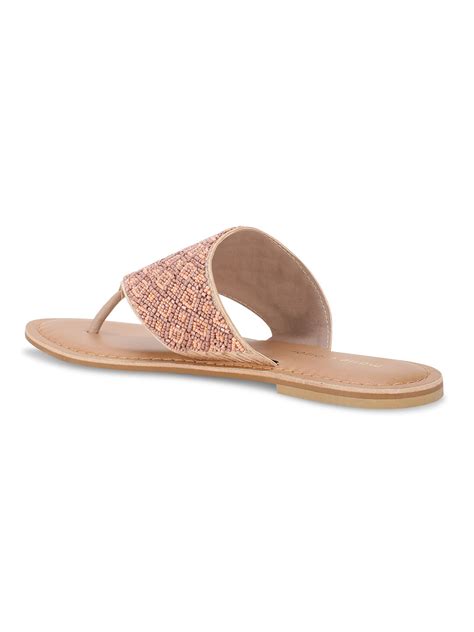 Marie Claire Women Rose Gold Casual Thong Flats | Marie Claire | HalfP