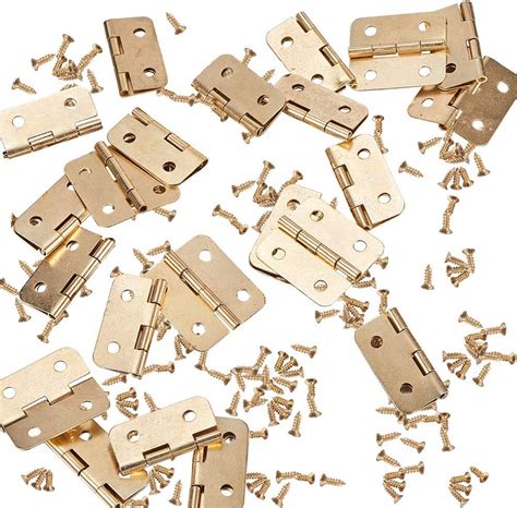 Buy INCREWAY 50 Sets Mini Hinges with Matching Screws for Jewelry Chest ...