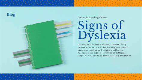 Early Detection and Signs of Dyslexia - Colorado Reading Center