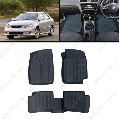 Toyota Corolla TPU Floor Mats Model 2002-2007 By Gul Autos