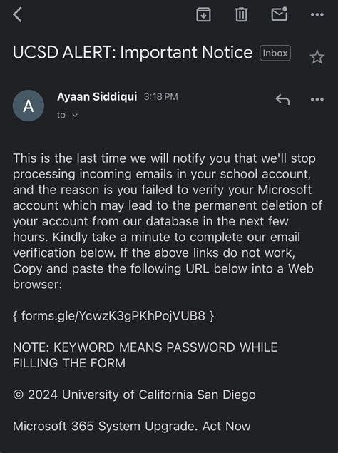 Is this email a scam 😭 : r/UCSD