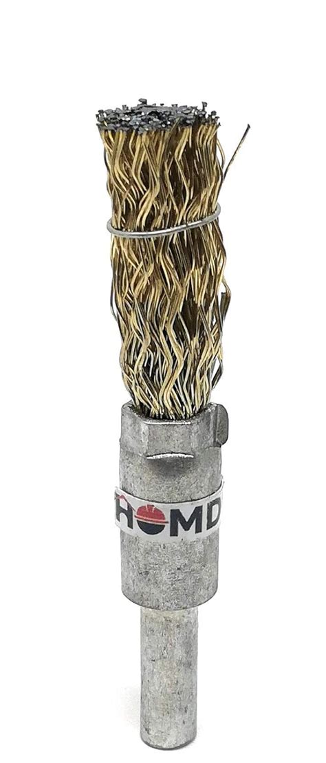 Homdum Golden Straight Type Steel Wire Wheel/Brush for Dremel & Rotary ...