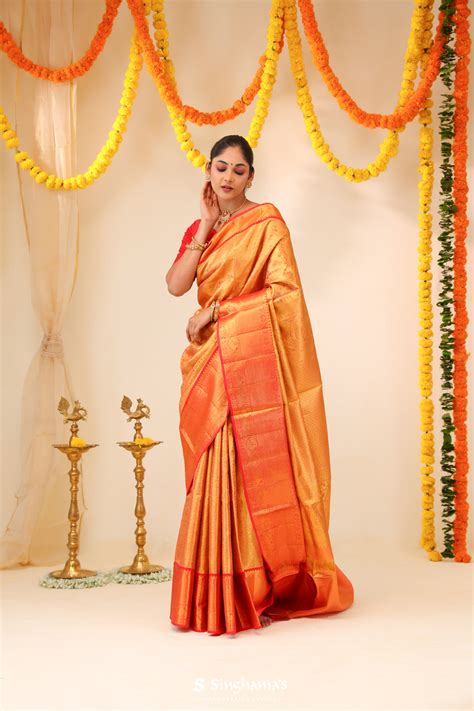 Buy Kanjivaram Tissue Silk Sarees Online | Singhania's