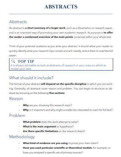 Image result for Example Bstract