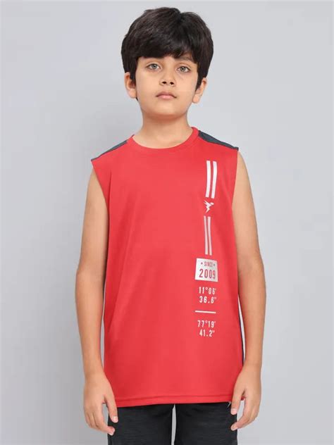 Boys Slim Fit Crew Neck T-shirt with Techno Guard