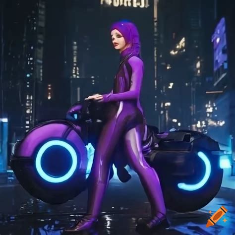 Fashionable passenger on futuristic spaceship, jumpsuit on Craiyon