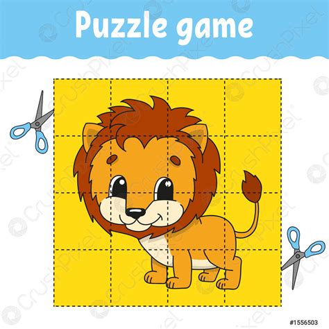 Rompecabezas juego para niños educación educación desarrollo - vector ...