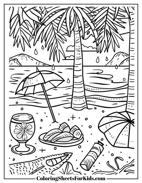Summer Coloring Printouts Free June Coloring Pages — Stevie Doodles