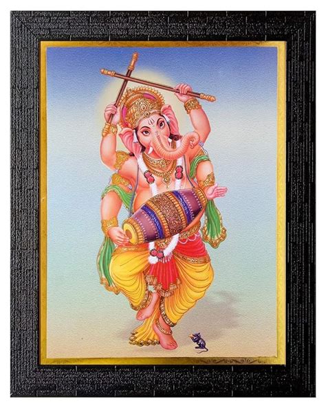 Shree Handicraft Poster of Lord Ganesh Painting Photo Frame Painting ...