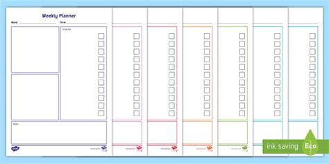 Weekly Teacher Lesson Planner - Primary Resources