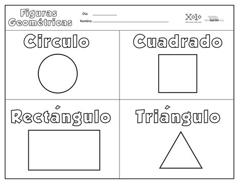 Figuras geometricas para niños para pintar - Imagui