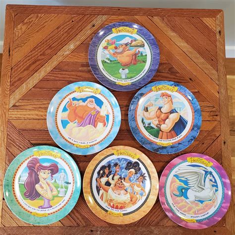 VINTAGE MCDONALDS "DISNEY'S HERCULES" PLATES SET OF 6 | #4629139826