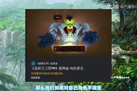 魔兽TBC：角色改名“升级版”，无需浪费月卡，真正意义上的免费 - 哔哩哔哩