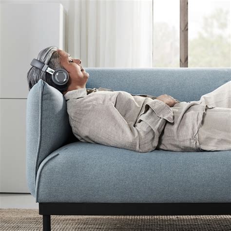 ÄPPLARYD 3-seat sofa, Gunnared light blue - IKEA