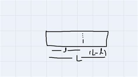 a uniform rope of length length resting on a frictionless horizontal ...
