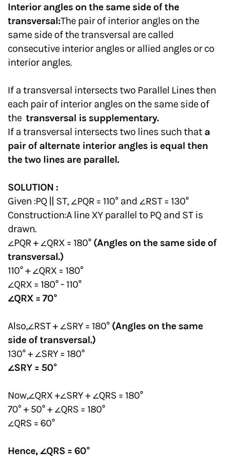 0 In the given figure if PQ||ST, angle PQR = 110° and _RST = 130°, find ...
