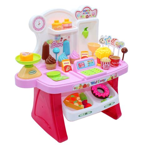 FunFlight Supermarket Play Set -37 Pieces -Multi Color — Toycra