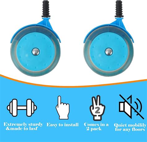 Buy BAYWYI Baby Walker Wheels Replacement, Set of 2, Big Wheels, Baby ...