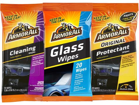 Armor All Original Protectant Wipes Automotive Cleaners, 20 Count ...