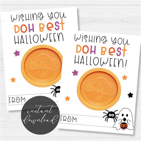 Halloween Play-doh Printable, Kids Play-doh Printable, Teacher ...