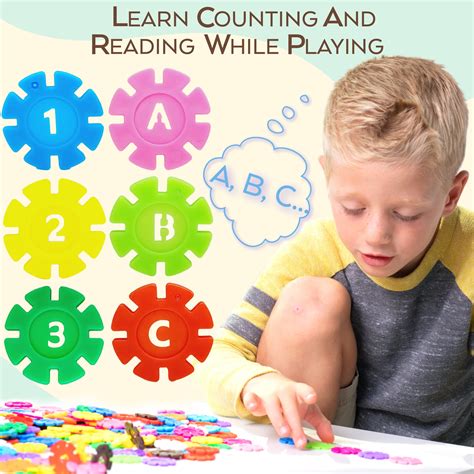 Smart Coins 500 Pieces Interlocking Discs Set, Developing Motor Skills ...