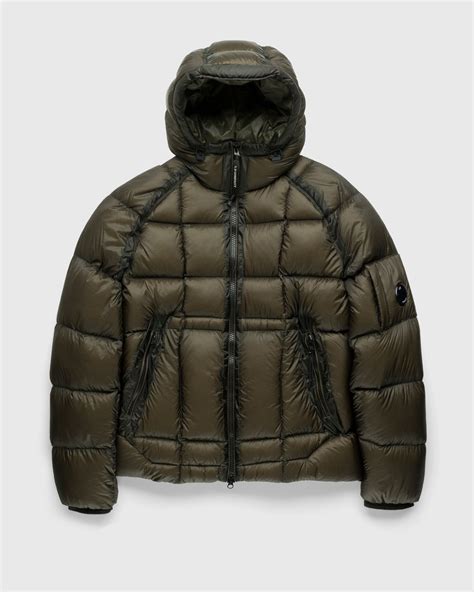 C.P. Company Khaki Hooded Down Jacket