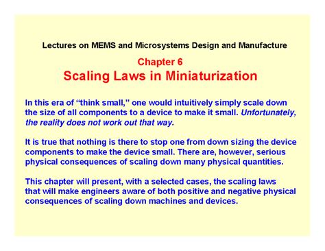 Mp_4 pptgvkhdtfcv - Chapter 6 Scaling Laws in Miniaturization In this ...