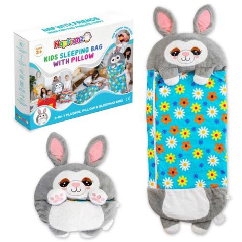 Buy NapFrenz Bunny Rabbit Large Happy Sleeping Bag Kids Play Pillow ...