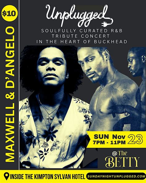 MAXWELL & DANGELO LIVE TRIBUTE @ THE BETTY IN BUCKHEAD ATL SUN NOV 23 ...