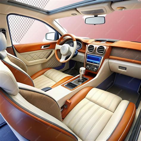 Modified car interior isolated on transparent background | Premium AI ...