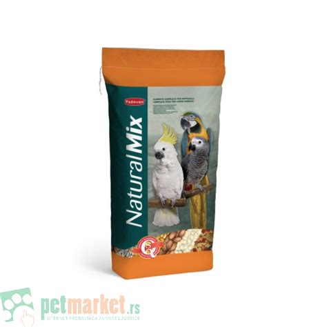 Padovan: Kompletna hrana za velike papagaje Naturalmix Pappaggalli, 18 kg