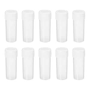 YOKIVE 30 Pcs Chemical Sample Bottle, Plastic Container with Wide Mouth ...