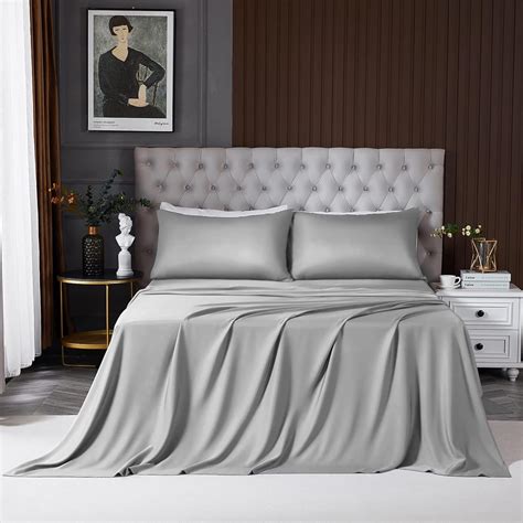 Buy HCORA Bamboo Bed Sheets, Premium 400 Thread Count 100% Bamboo ...