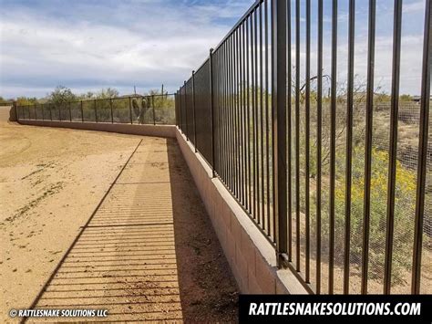 Snake Fence and Arizona Rattlesnake Prevention Fencing Installation ...