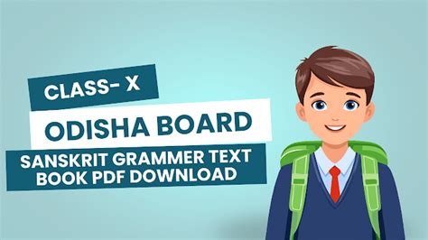 BSE Odisha 10th Class Sanskrit Grammer Text Book PDF