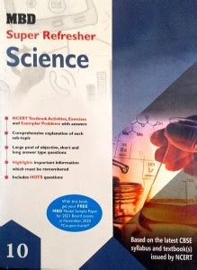 MBD Super Refresher Class 10 Science Guide Based On CBSE / NCERT Syllabus: Buy MBD Super ...