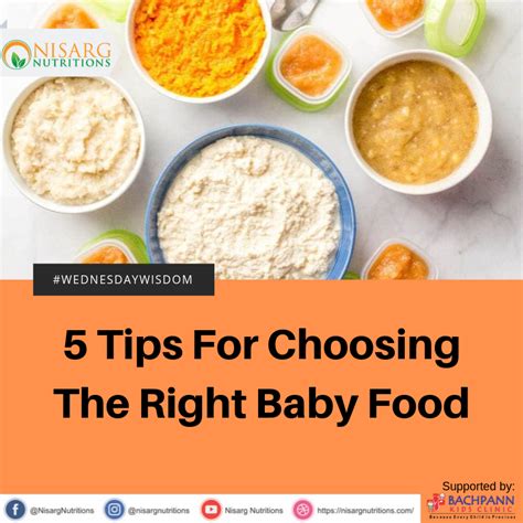Tips for choosing right baby food – Nisarg Nutritions
