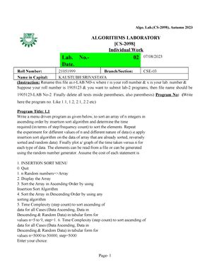 Practical file Questions of IT 402 Students - Practical file Questions ...