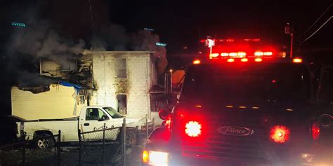 Vacant house catches fire