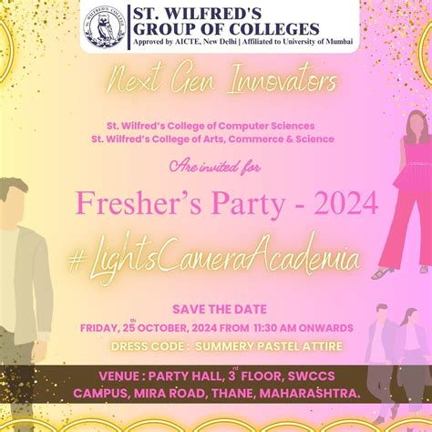 Freshers Party | St Wilfreds College Mira Road Mumbai | Welcome Event