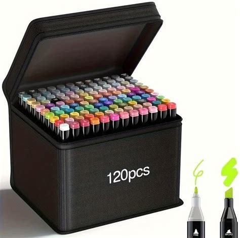 Priti Enterprise 120 Colors Dual Tip Alcohol Art Markers Sketch Pens ...