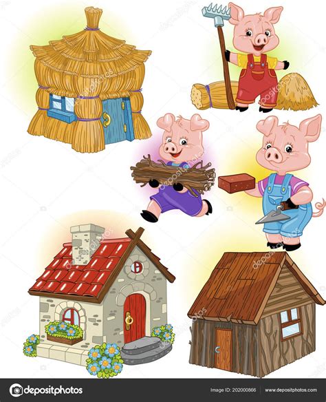 Three little pigs houses – Artofit